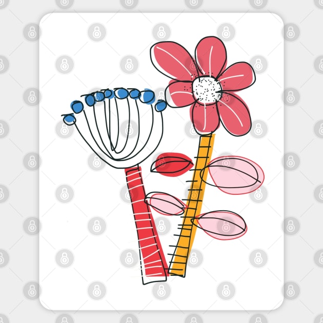 Post modern flowers Sticker by Jonesyinc